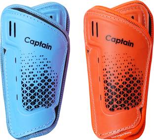 CAPTAIN ELITE SOCCER SHINGUARDS HARD PROTECT SHELL WITH EVA CUSHIONED Football Shin Guard