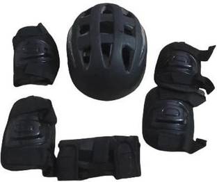 Garg Enterprises BLACK SKATING GUARD GRADE A Skating Guard Combo