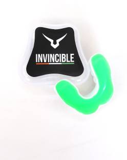 Invincible Combat Mouth Guards White Neon Green Mouth Guard