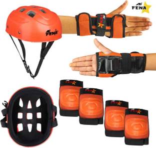 Fena Multipurpose Sports Helmet For Skating,Cycling Helmet Set(LARGE) Cycling Helmet