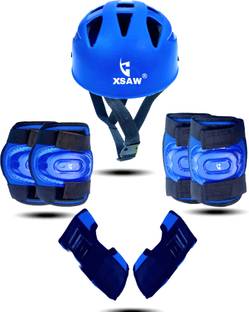 XSAW Protective Set for Cycling Skateboard Skating Scooter Age 7 to 15 Year (Medium) Skating Guard Combo