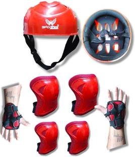 SPO Zone Cycling Guard Kit Combo Suitable For 6-9 Years Cycling Guard Combo
