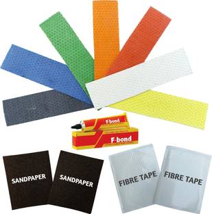 RaiGen 6 Cricket Bat Toe Guard with Adhesive 2 Sandpaper & 2 Full Fiberglass Tape Sheet Cricket Guard Combo