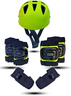 Apolestar Protective Helmet with Knee,Elbow & Wrist, Suitable for Age 8-12 Yr for Safety Cycling Guard Combo