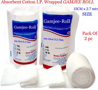 Ashni Absorbent Cotton I.P. Wrapped GAMJEE ROLL For Padding Non-Sterile Gauge Roll