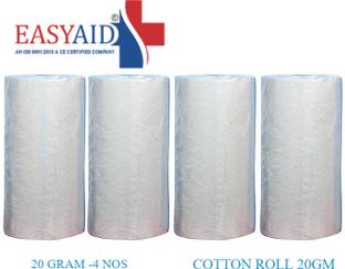 EASYAID COTTON ROLL 20GRAM-PACK OF FOUR Non-Sterile Gauge Roll