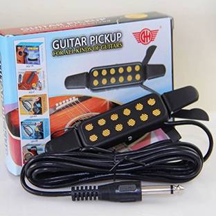 SPEHUB Acoustic Electric Guitar Pickup Audio Transducer Amplifier 12 Hole 1/4" Cable Electro-acoustic Guitar