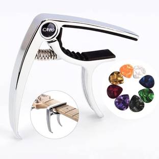 Flare Spring Guitar Capo with 5 Picks Free Spring Guitar Capo