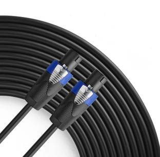 Mocking Bird 32.8FT Speakon Cable, Speakon Male to Male Cable for Speaker ,DJ , Amplifier Double Angled TS Patch Cable