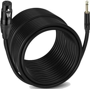 IMAGINEA XLR Female to 6.35mm 1/4" Stereo Male Professional Low Noise Microphone Cable Straight XLR Patch Cable