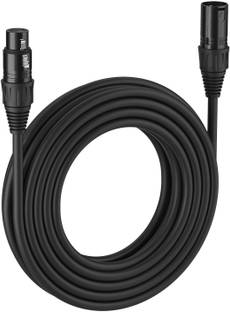 AMG Music 3Pin XLR Male to XLR Female Balanced Cable For Professional Condenser Microphone Double Angled XLR Patch Cable