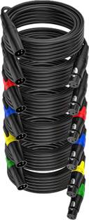 Mocking Bird 25FT XLR Cables Male To Female Balanced XLR Cord for Speaker Mixer Amplifier DMX Double Angled XLR Patch Cable