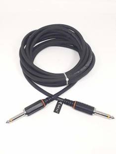 SeCro Audio Cable 6.35mm Mono to 6.35mm Mono for Mixer, Electric Guitar, Amplifier, Stereo Speaker 6.35mm Male Record Line Straight TS Patch Cable