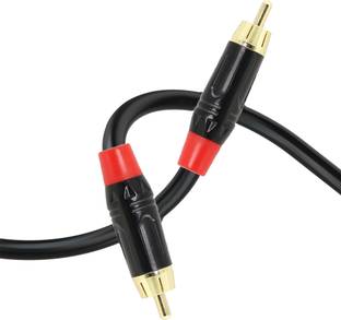 AMG Music RCA to RCA Audio Cable with Gold Plated connectors for CD Player ,TV, DVD Player Straight TS Patch Cable