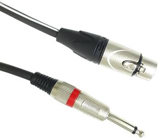 SeCro Microphone Cable 6.35 mm Mono to XLR Female Microphone Cable For Microphones,Powered Speakers,Sound Consoles and Other Pro Devices (1.5 Meter) Straight XLR Patch Cable