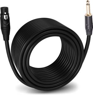 Urban Infotech XLR Female To 6.35mm Jack Male Gold Plated for Microphone,Guitar Cable Straight XLR Patch Cable