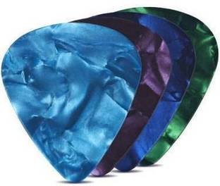 SLS Music Multicolor Picks for Guitar, 0.46 mm (Pack of 4) Guitar Pick