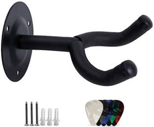 TechBlaze Guitar Hanger Wall Mount for Acoustic Guitar Electric Bass Guitar and picks Wall Stand