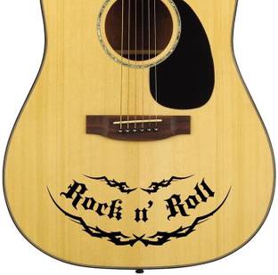 stylishdecor Rock n Roll Guitar sticker music lover guitar sticker Guitar Sticker