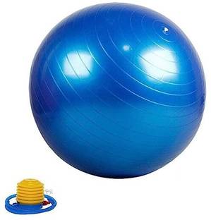 Gyanvi HAPYSA Unisex Anti-Burst Exercise Gym Ball 65cm with Pump - Exercise Rubber Ball Gym Ball