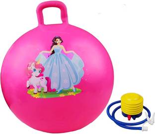 Abhsant Ball Bouncy Ball with Handle Jumping Balls for Kids Hopping Therapy Ball Gym Ball