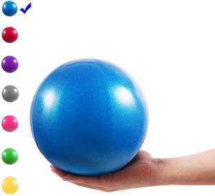 Dhvyant Mart Small Exercise Ball & Inflatable Straw For Yoga-Pilates-Barre-Physical Therapy Gym Ball