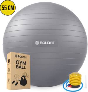 BOLDFIT Gym Ball 55 Cms With Pump Pregnancy Swiss Ball Workout Ball Yoga Ball Exercise Gym Ball