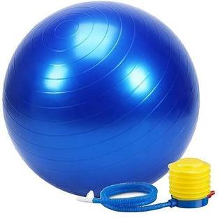 Shopeleven Exercise Gym Ball 55cm with Pump Stability Fitness Yoga Home Office Unisex, Kids Gym Ball