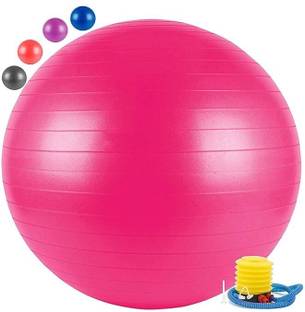 GJSHOP Anti-Burst Rubber Gym Ball Round Shape Swiss Ball for Balance & Stability Gym Ball