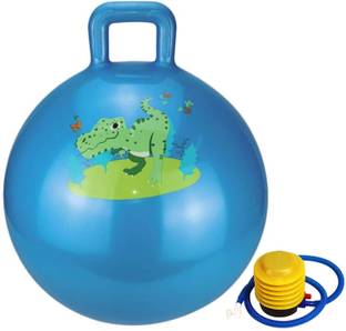 RANGATE Bouncy Ball with Handles & Pump / Sit and Bounce Rubber Hop Ball Gym Ball 75 CM Gym Ball