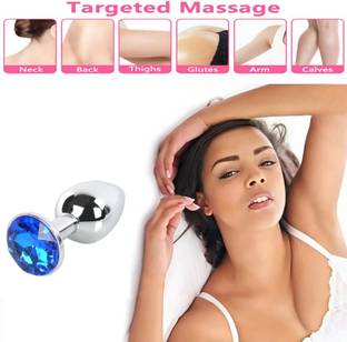 Adultsneed AdultsNeed Stainless Steel Anal Butt Plug with Crystal Jewel | Large Size