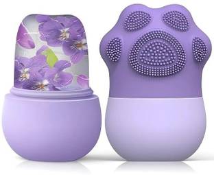 Ality Ice Roller 3in1 For Face &Neck With Massager And Scrub, Reusable Facial Massager