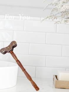 GALAXY SHINE Wooden stick & Parnayam Danda Massager (Brown )