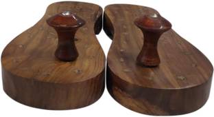 Decomart Enterprises Wooden Slipper, Wooden Sandals, Khadau Foot Feet Massager