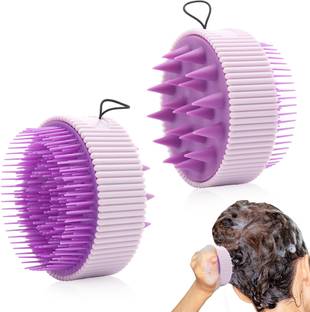 SERPLEX Scalp Massager Double Sided 2 in 1 Soft Bristle Scrubber for Wet and Dry Use 76