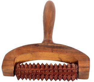 YKID wood Sheesham Wooden Easy-to-use & carry Hand Roller Body Massager