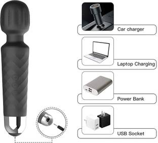 KRITAM Rechargeable Body Massager for Women and Men Handheld Waterproof Vibrate