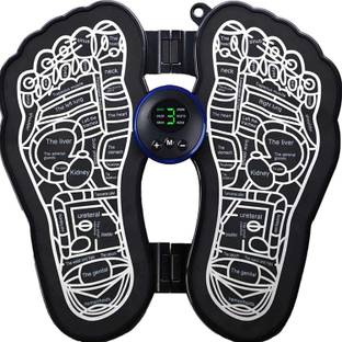 TRK IMPEX Electric Foot Massage 8 EMS Pulse Mode 19 Strength Folding Portable Mat Massage