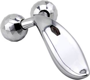 Sterling 3D Y Shape Facial Massage Roller Face Slimming Massager (Silver) Massager