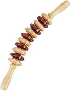 Kruvad Wooden Massage Roller, Wood Therapy Tool Gua Sha 11 Wheel