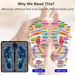 The Creators Foot Massager Pain Relief,Wireless Electric EMS Massage Machine Mat Massager