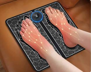 Any Time Fit Electric Foot Massage 8 EMS Pulse Mode 19 Strength Folding Portable Mat Massage