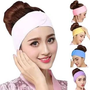 QAUKY Spa Facial Headband – 5 Pcs Adjustable Makeup Head Band