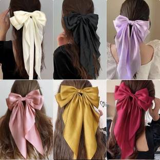 Manni Mart Satin Hair Bow Clips Hair Clip