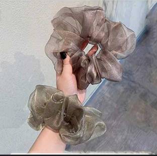 Misa Net Scrunchies Tie Elastic Large Hair Set of 6 pcs Rubber Band Rubber Band