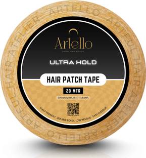 Artello HAIR PATCH TAPE for Men (1 Inch x 20 Meter) | Double-Sided Cotton-Cloth Tape | Hair Accessory Set