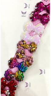 DEEGLO Baby Sequence Designer Collection Stylish Wide Embellished Hair Clip, Pin,Hair Brooch for Girls and Women Hair Clip