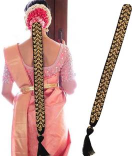 PINAAKA DARINI Maggam Work Poola Jada for Wedding Bridal Bharatanatyam Savaram Hair Braid Braid Extension