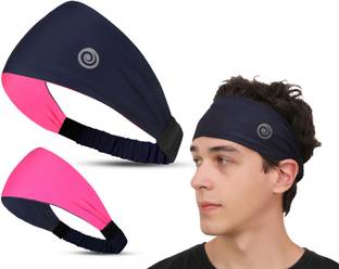 Athmonk Lycra Multipurpose Reversible Headband for Men Women Head Band
