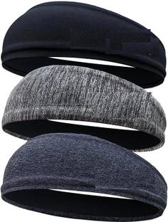 STEFFER Gym Headband for Men and Women Sports Headband for Workout & Running Pack of 3 Head Band